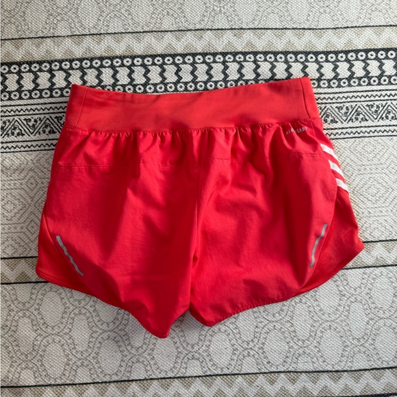 Adidas aero ready running shorts size 4 - super cute vibrant coral - Picture 2 of 7